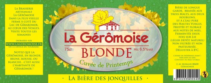 bière jonquilles Gérardmer